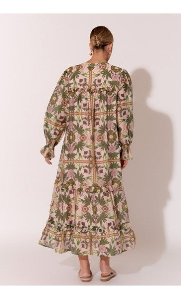 Frances Printed Long Sleeve Dress