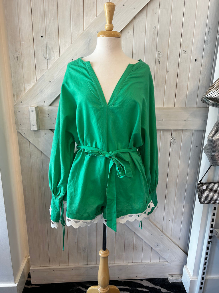 Cooper Green Playsuit