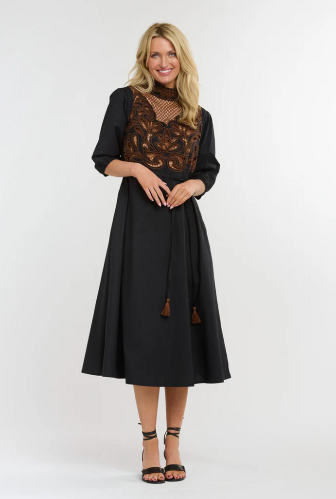 Luna Embroidered Dress