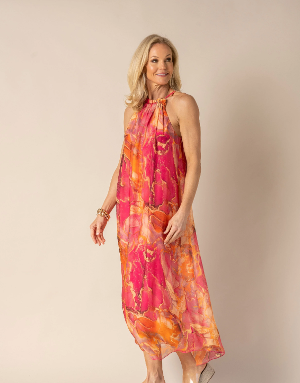 Minali Silk Dress