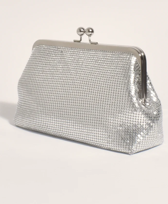 Liberty Mesh Clip Top Clutch