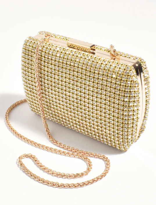 Lumiere diamante structured clutch