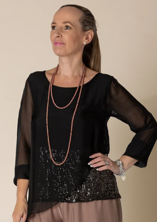 Heathie silk top