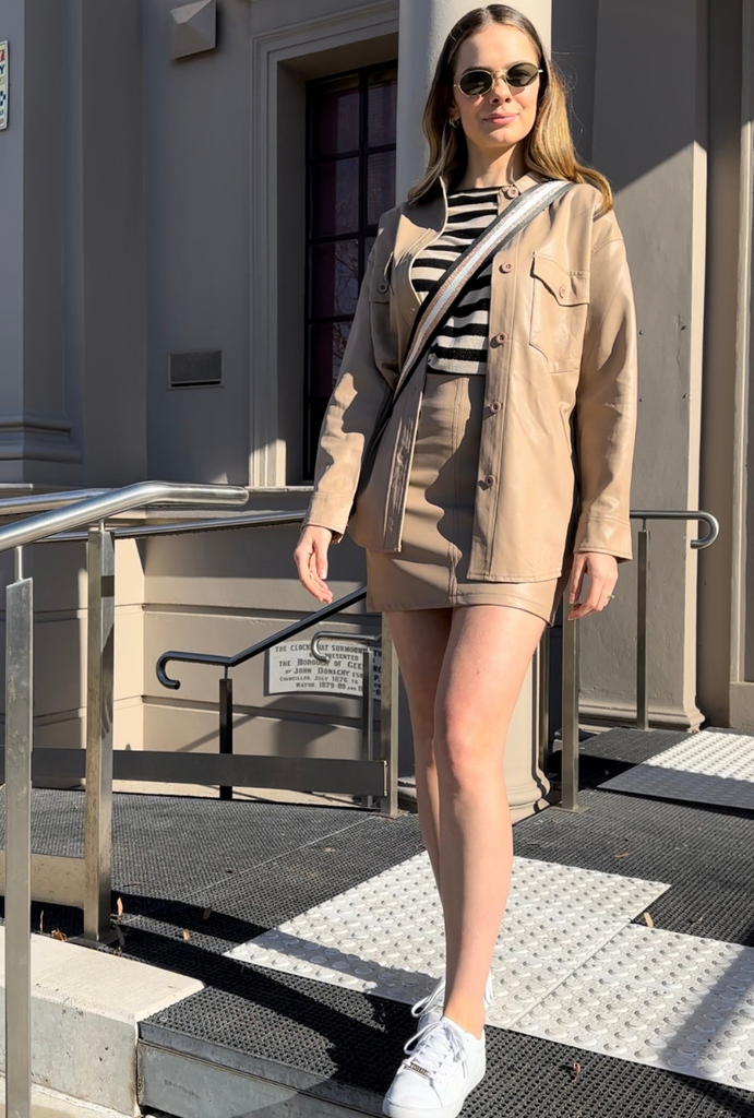 Keely Faux Leather Mini Skirt