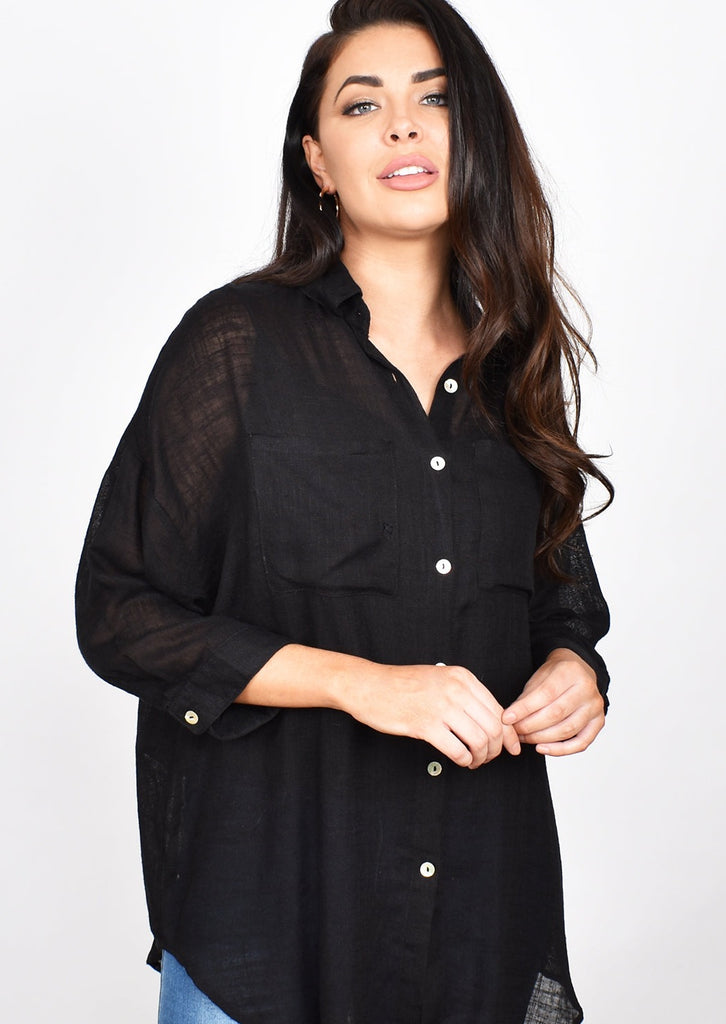 Lauren Shirt - Nude | Black | White