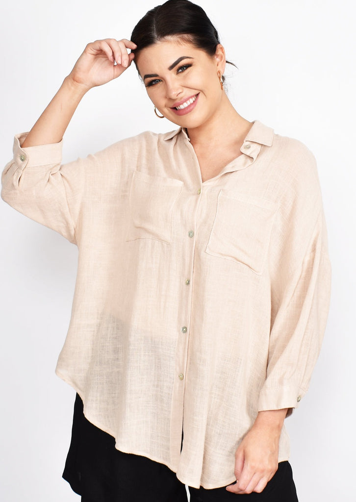 Lauren Shirt - Nude | Black | White
