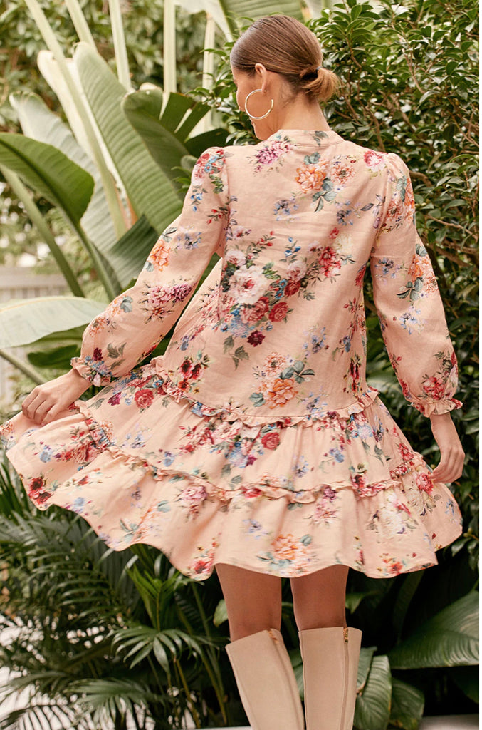 Emma Frill Linen floral dress