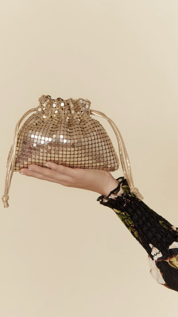 Kenzie Drawstring Mesh Event Bag