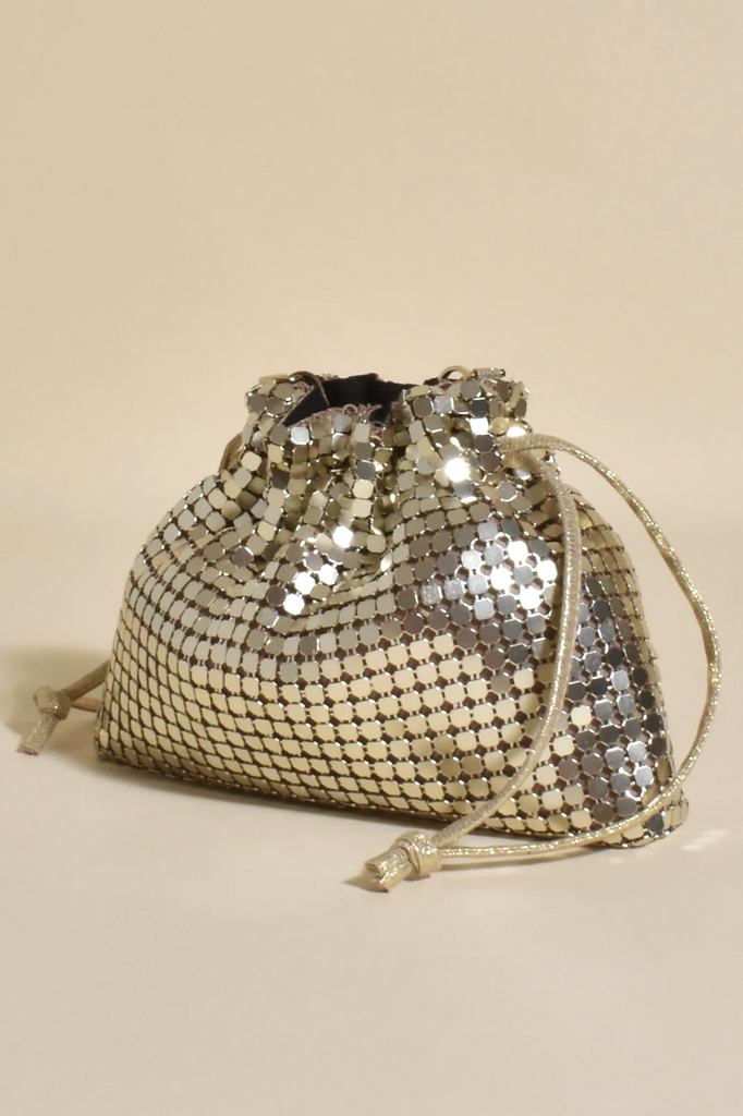 Kenzie Drawstring Mesh Event Bag