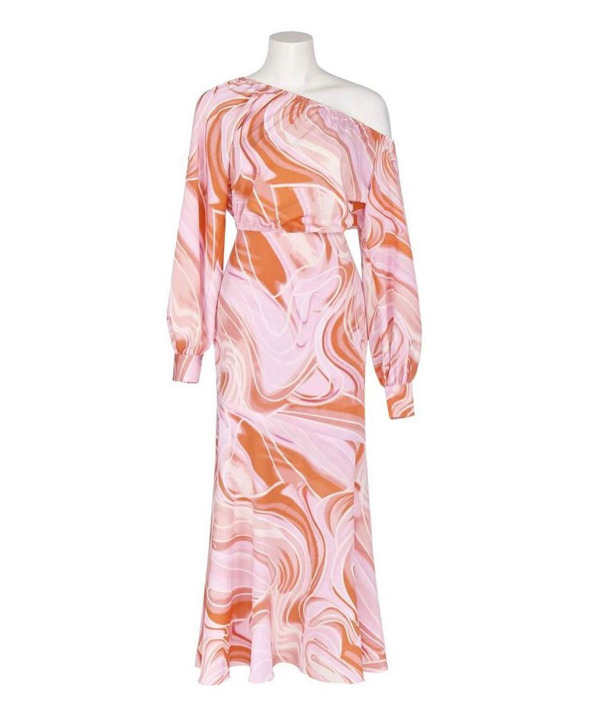 Mila Swirl Dress Pink