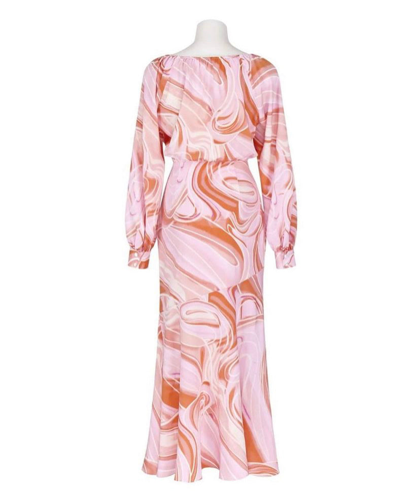 Mila Swirl Dress Pink