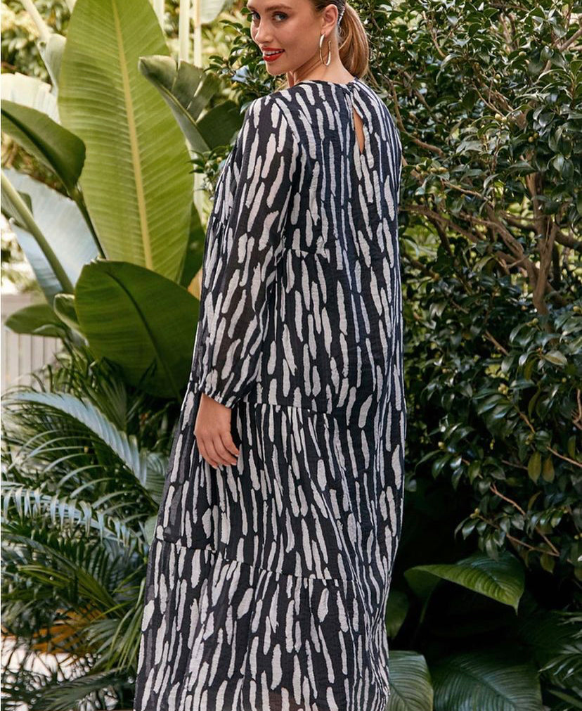 Cameron tribal maxi dress