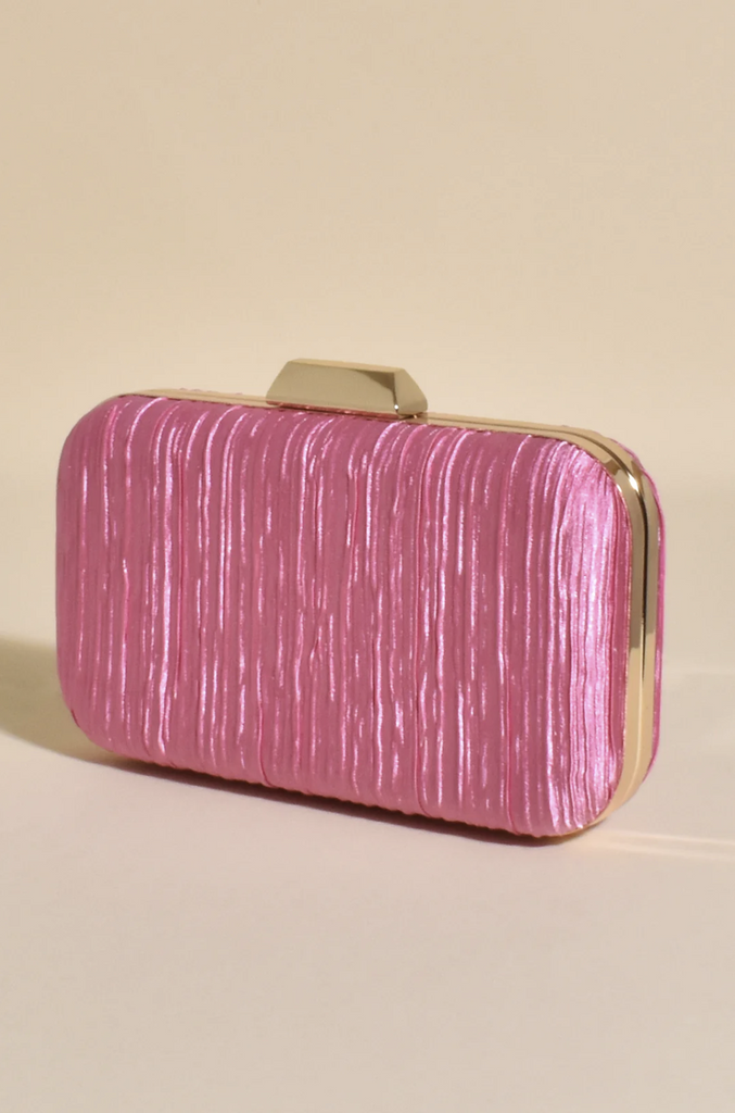Portia Pleated Framed Event Clutch