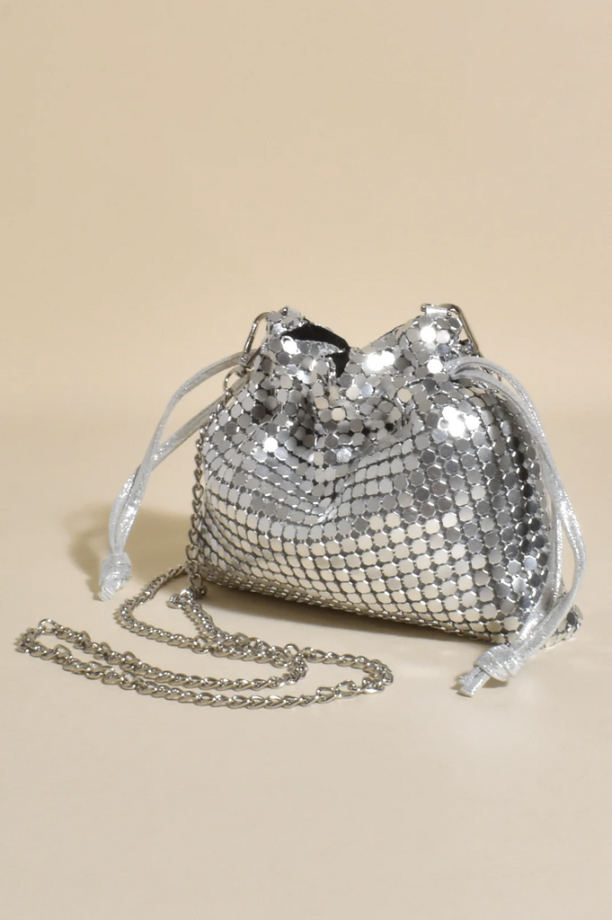 Kenzie Drawstring Mesh Event Bag