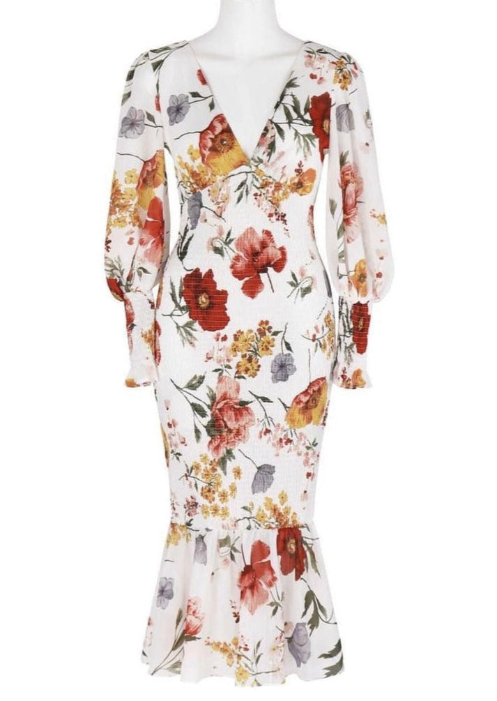 Lucinda Dress - Autumn Floral